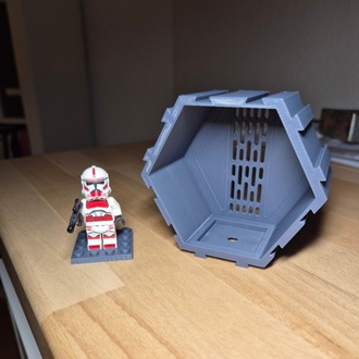 Lego Altıgen Minifigür Standı