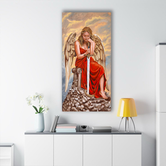 Sessiz Zafer | yağlı boya Tablo | El Yapımı Duvar Dekoru | 30x60 cm