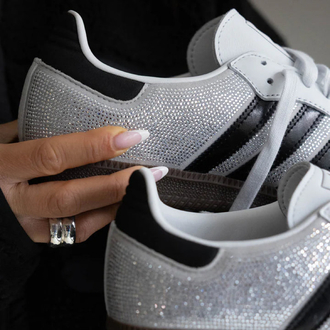 Adidas Samba OG Crystal “White / Silver”