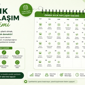 Aylık Sosyal Medya Takvimi