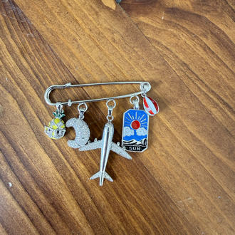 Just Go Brooch