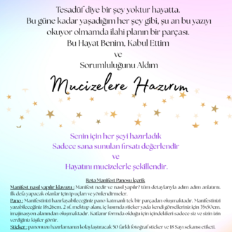 VİZYON PANOSU 3 LÜ PAKET - PROMOSYONLU SET