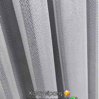 Balık sırtı tül perde ✨