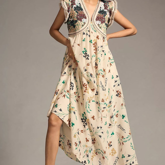 Anthropologie İşlemeli Elbise