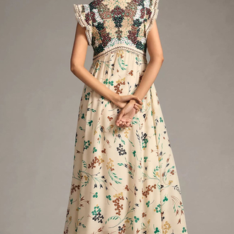 Anthropologie İşlemeli Elbise