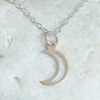 Navan 925 Ayar Gümüş Hilal Kolye (Gold, Silver ve Rose)