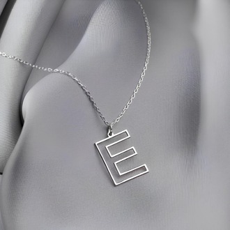 Navan 925 Ayar Gümüş Kişiye Özel Minimal Harf Kolye (Gold, Silver ve Rose)