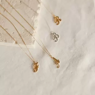 Minimal Initial Necklace | Altın, Gümüş Kaplama | Özel Tasarım | Kutulu