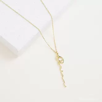Minimalist Name Necklace in Sterling Silver | Gümüş Kaplama | Özel Tasarım | Kutulu