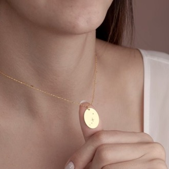 Navan 925 Ayar Gümüş Minimal Yıldız Motifli Kolye (Gold, Silver ve Rose)