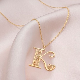 Navan 925 Ayar Gümüş Kişiye Özel Harf Kolyesi (Gold, Silver ve Rose)