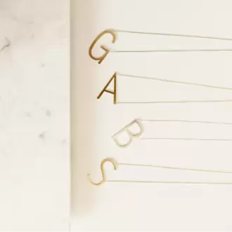 Navan 925 Ayar Gümüş Kişiye Özel Büyük Harf Kolye (Gold, Silver ve Rose)