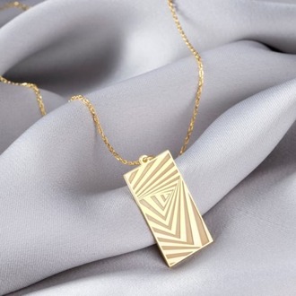 Navan Modern Geometrik Kolye – 925 Ayar Gümüş