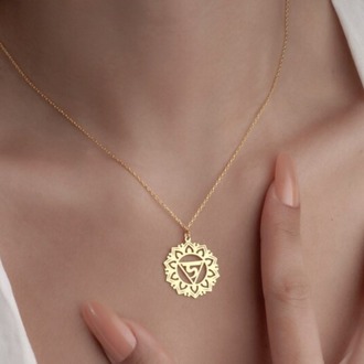 Navan Mandala Çiçek Kolye – 925 Ayar Gümüş