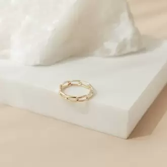 Navan LINK Yüzük • Minimalist Zincir Yüzük