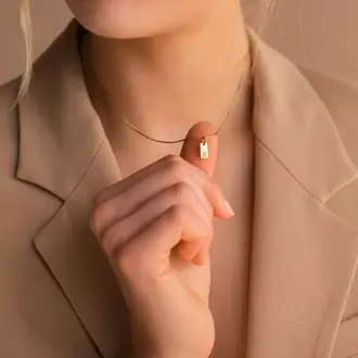 Navan 925 Ayar Gümüş Kişiye Özel Harf Kolye (Gold, Silver ve Rose)