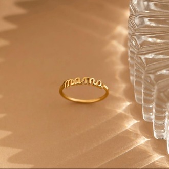 Navan 925 Ayar Gümüş Anneye Özel Yüzük (Gold, Silver)