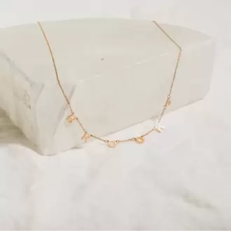 Letter Necklace | Altın, Gümüş Kaplama | Özel Tasarım | Kutulu Hediye