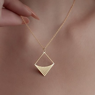 Navan Minimalist Geometrik Kolye – 925 Ayar Gümüş