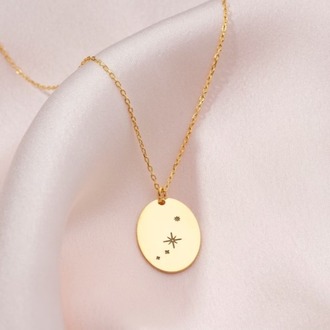 Navan 925 Ayar Gümüş Minimal Yıldız Motifli Kolye (Gold, Silver ve Rose)
