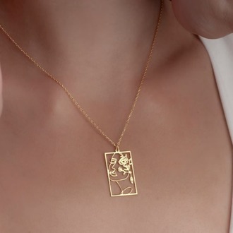 Navan 925 Ayar Gümüş Özgür Ruh Kadın Kolyesi (Gold, Silver ve Rose)