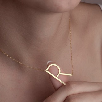 Navan 925 Ayar Gümüş Minimal Harf Kolyesi (Gold, Silver ve Rose) – Kişiye Özel