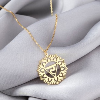 Navan Mandala Çiçek Kolye – 925 Ayar Gümüş