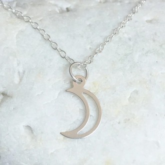Navan 925 Ayar Gümüş Hilal Kolye (Gold, Silver ve Rose)