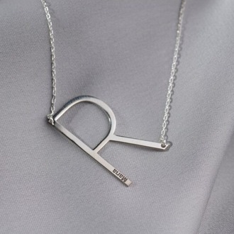 Navan 925 Ayar Gümüş Minimal Harf Kolyesi (Gold, Silver ve Rose) – Kişiye Özel