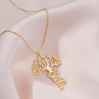 Navan 925 Ayar Gümüş Kişiye Özel İsim Kolyesi (Gold, Silver ve Rose)