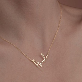 Navan 925 Ayar Gümüş Kişiye Özel İsim Kolyesi (Gold, Silver ve Rose)