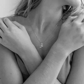 Minimal Initial Necklace | Altın, Gümüş Kaplama | Özel Tasarım | Kutulu