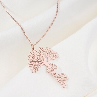 Navan 925 Ayar Gümüş Kişiye Özel İsim Kolyesi (Gold, Silver ve Rose)