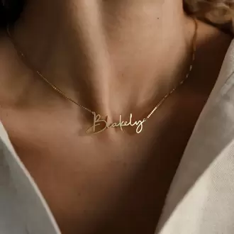 Personalized Name Necklace | Altın Kaplama | Özel Tasarım | Kutulu Hediye