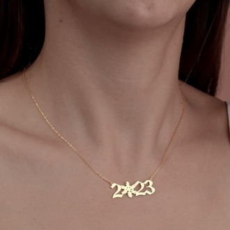 Navan 925 Ayar Gümüş Kar Tanesi Detaylı Yıl Kolyesi (Gold, Silver ve Rose)