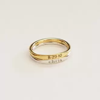 Custom Delicate Name Ring | Altın Gümüş Rose Kaplama | Özel Tasarım | Kutulu Hediye