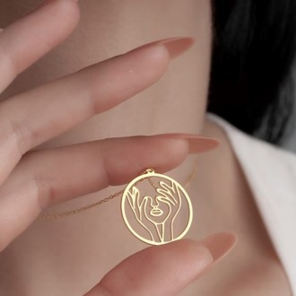 Navan 925 Ayar Gümüş Özgür Ruh Kadın Kolyesi (Gold, Silver ve Rose)