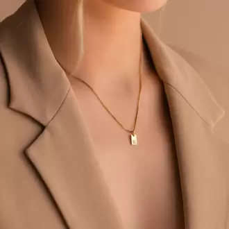 Navan 925 Ayar Gümüş Kişiye Özel Harf Kolye (Gold, Silver ve Rose)