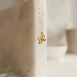 Minimal Initial Necklace | Altın, Gümüş Kaplama | Özel Tasarım | Kutulu