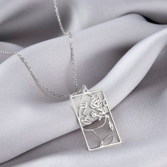 Navan 925 Ayar Gümüş Özgür Ruh Kadın Kolyesi (Gold, Silver ve Rose)
