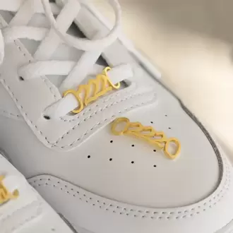 Navan 925 Ayar Gümüş Kişiye Özel Ayakkabı Bağcık Takısı (Gold, Silver ve Rose)