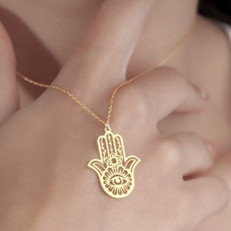 Navan 925 Hamsa Kolye – Gümüş