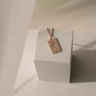 Tarot Card Pendant Necklace | Altın Gümüş Rose Kaplama | Özel Tasarım | Kutulu Hediye