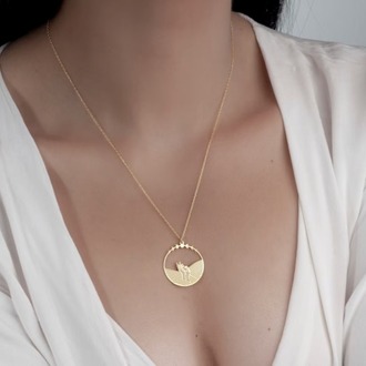 Navan 925 Ayar Gümüş Özgürlük Eller Kolyesi (Gold, Silver ve Rose)