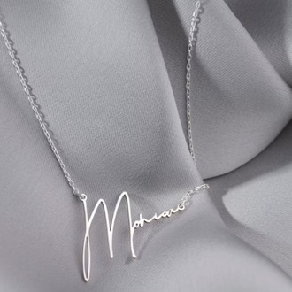 Navan 925 Ayar Gümüş Kişiye Özel El Yazısı İsim Kolyesi (Gold, Silver ve Rose)