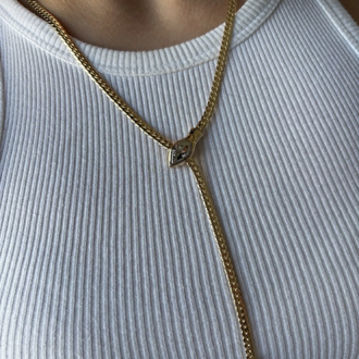 14 Ayar Altın Görünümlü Yılan Kolye – Luxury Snake Necklace