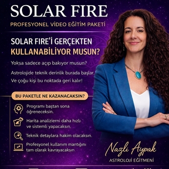 Solar Fire Programı  (Video Eğitim Seti + Türkçe Kullanım Kılavuzu)