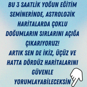 İKİZ, ÜÇÜZ, DÖRDÜZ HARİTALAR SEMİNERİ