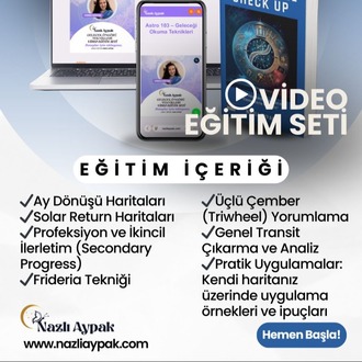 ASTRO 103 | Astrolojide Gelecek Öngörü Teknikleri – Video Eğitim Seti