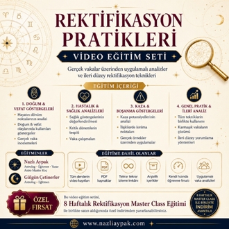REKTİFİKASYON & ASTEROİDLER PRATIGI VİDEO EĞİTİM SETİ